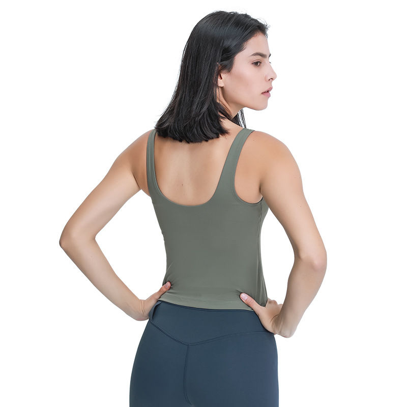 Thumbnail: JOYbyART Yoga Tank Tops: Push Up Sports Bra, Crop Top Sportswear (Customizable)