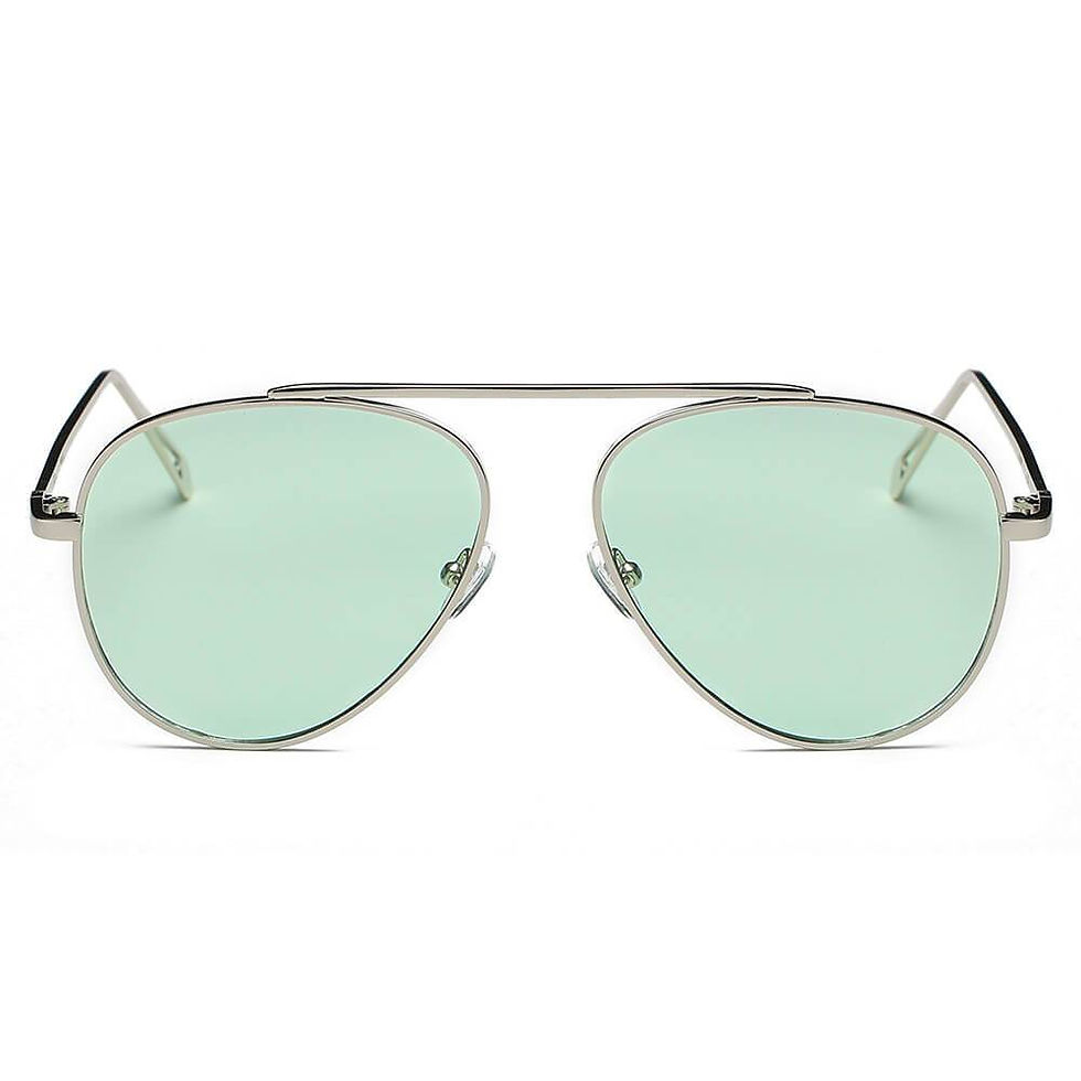 الصورة المصغرة: HIDALGO | Metal Oversize Tinted Lens Aviator Sunglasses