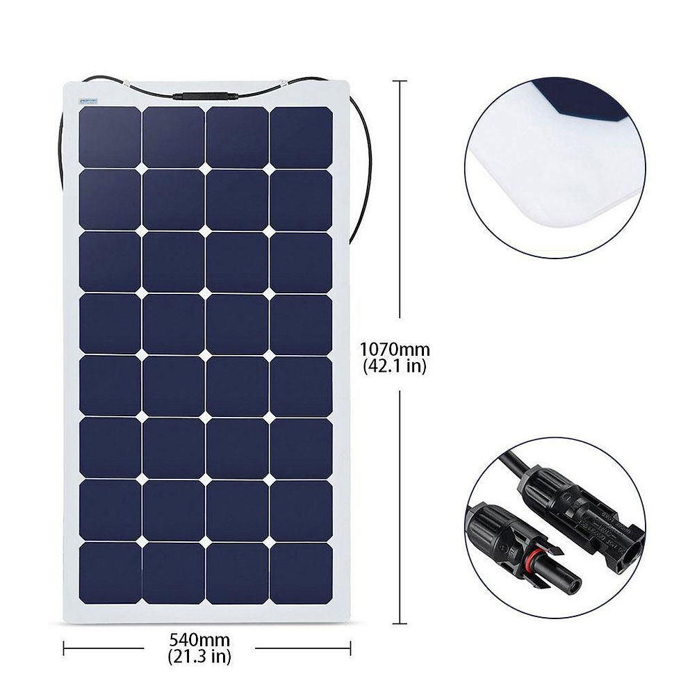 섬네일: Solar} ACOPOWER 440W Flexible Solar RV Kit W/ 40A Waterproof Charge Controller