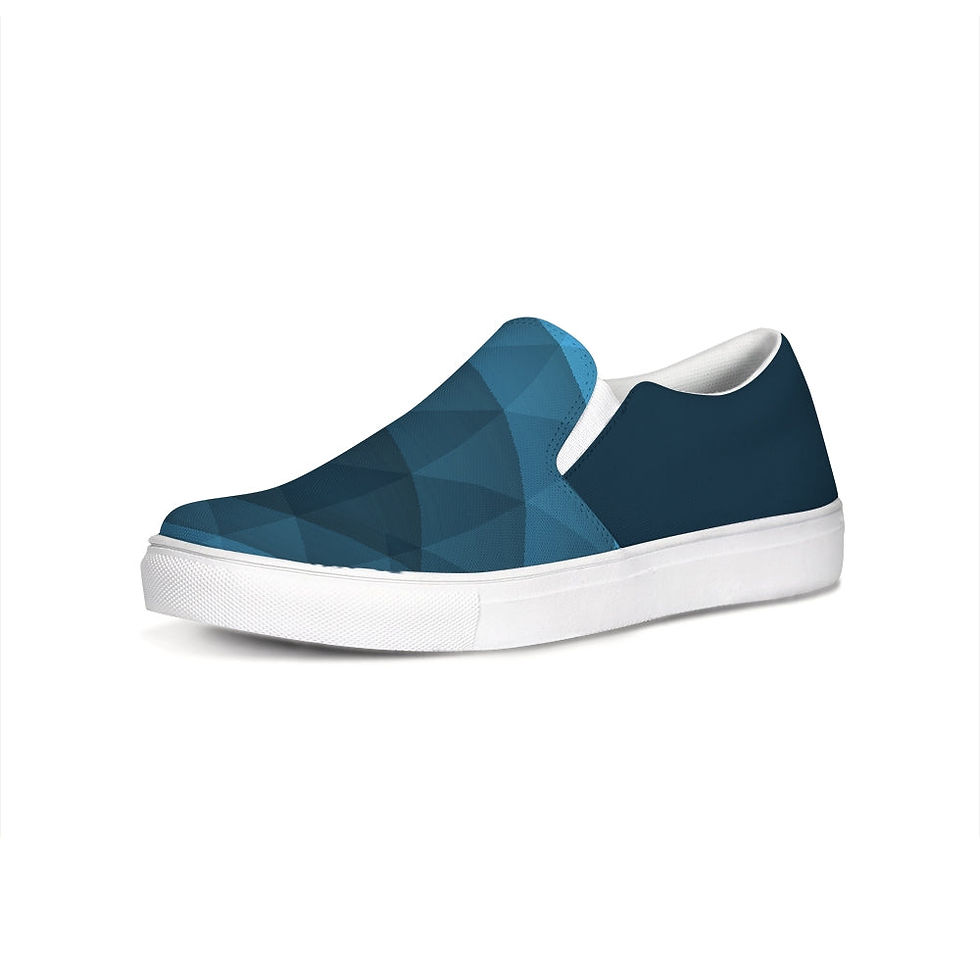 Thumbnail: FYC: Men's Blue Venturer Casual Canvas Slip-On Shoe