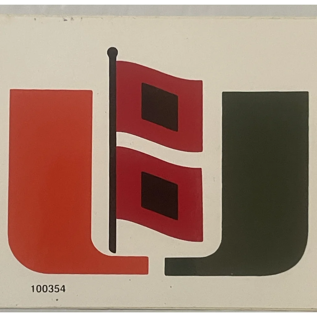 🏈 Vintage Gift: 1980s Miami Hurricanes Bumper Sticker, Relive Glory Days!