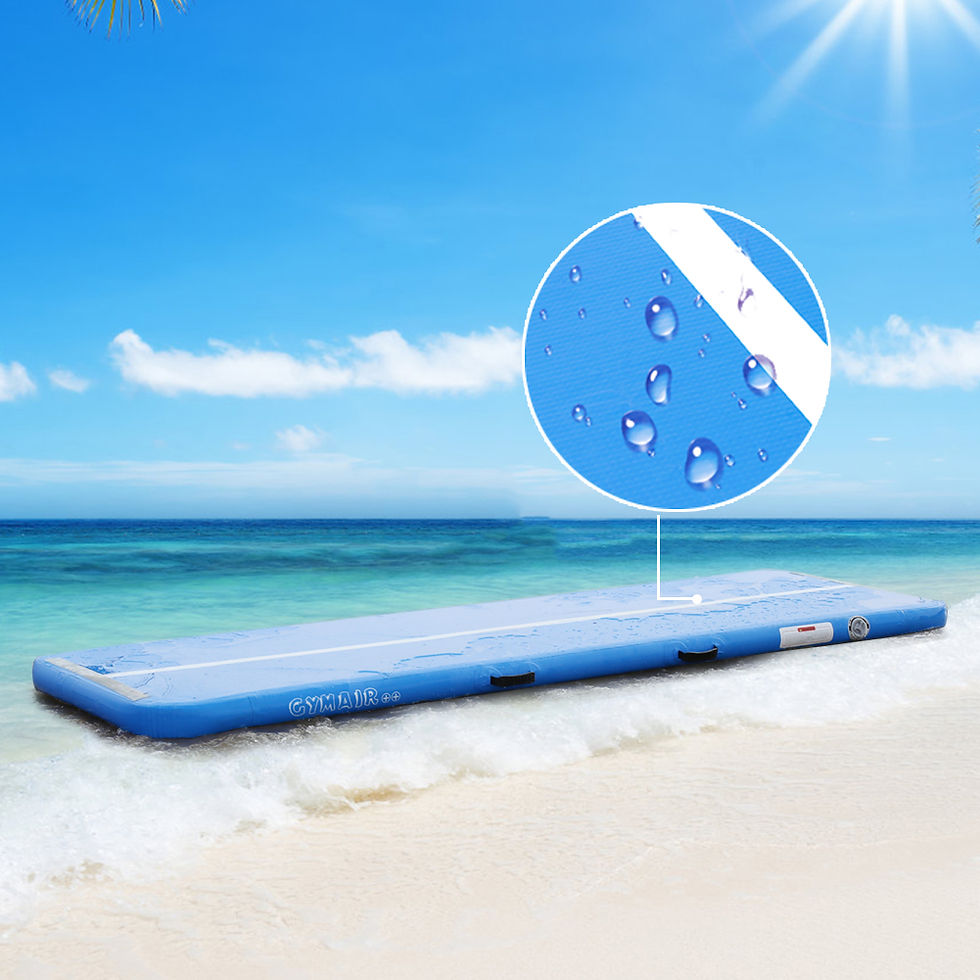 Miniature : 16ft Inflatable  Tumbling Mat 4 inches Thickness Mats for Home Use/Training/Chee
