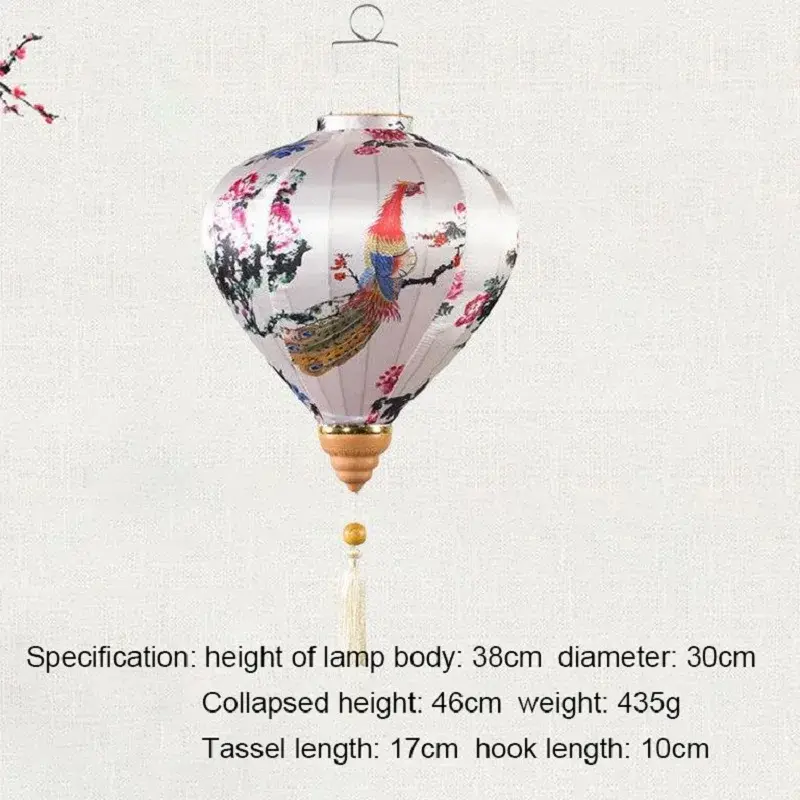 Thumbnail: Floral Hanging Fabric Lantern for Spring Festival