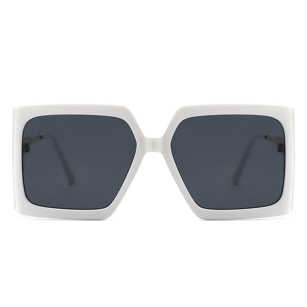 ภาพขนาดย่อ: Yellowra - Women Oversize Retro Square Large Fashion Sunglasses