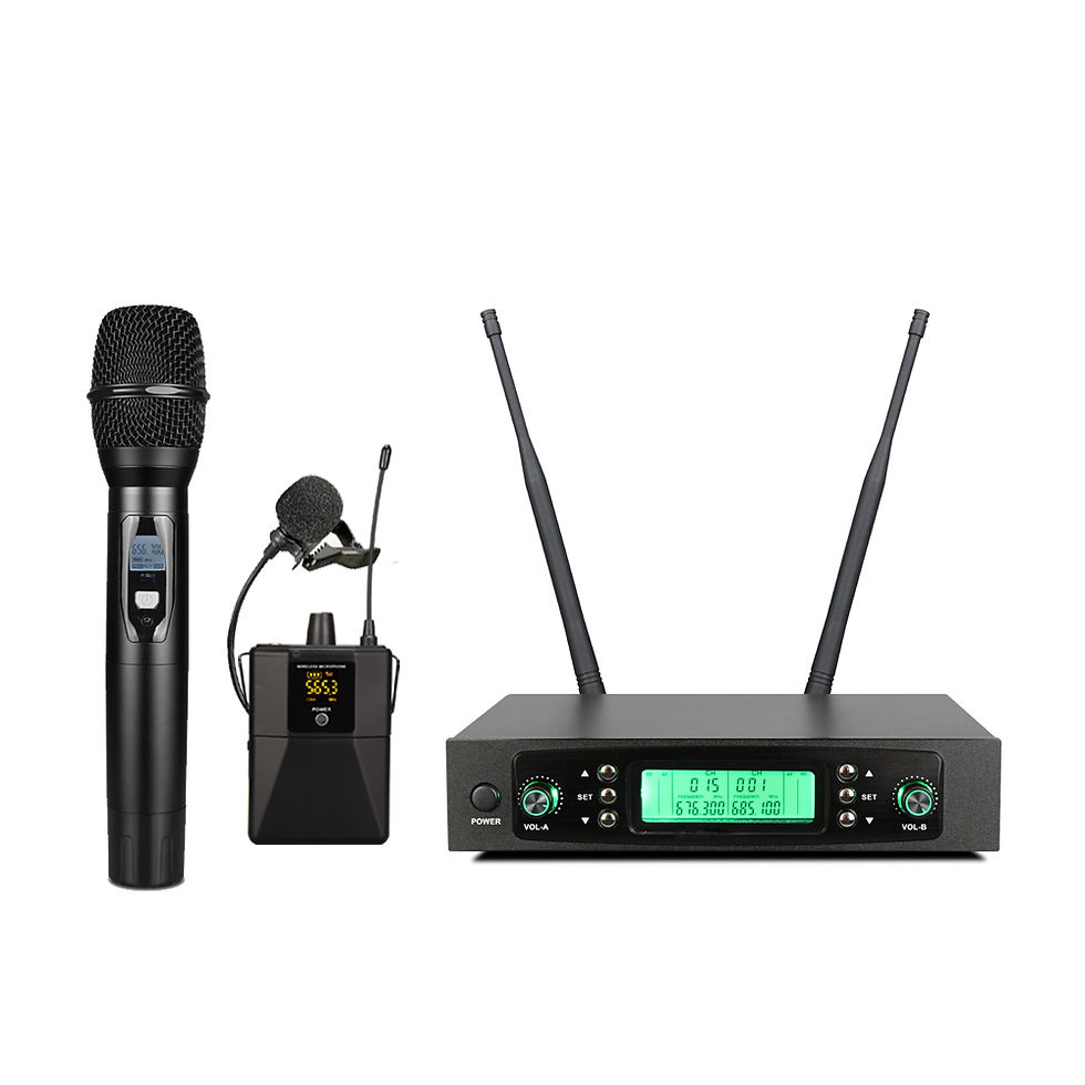 Thumbnail: Ultra Long Distance Lapel UHF Wireless Microphone (Customizable)