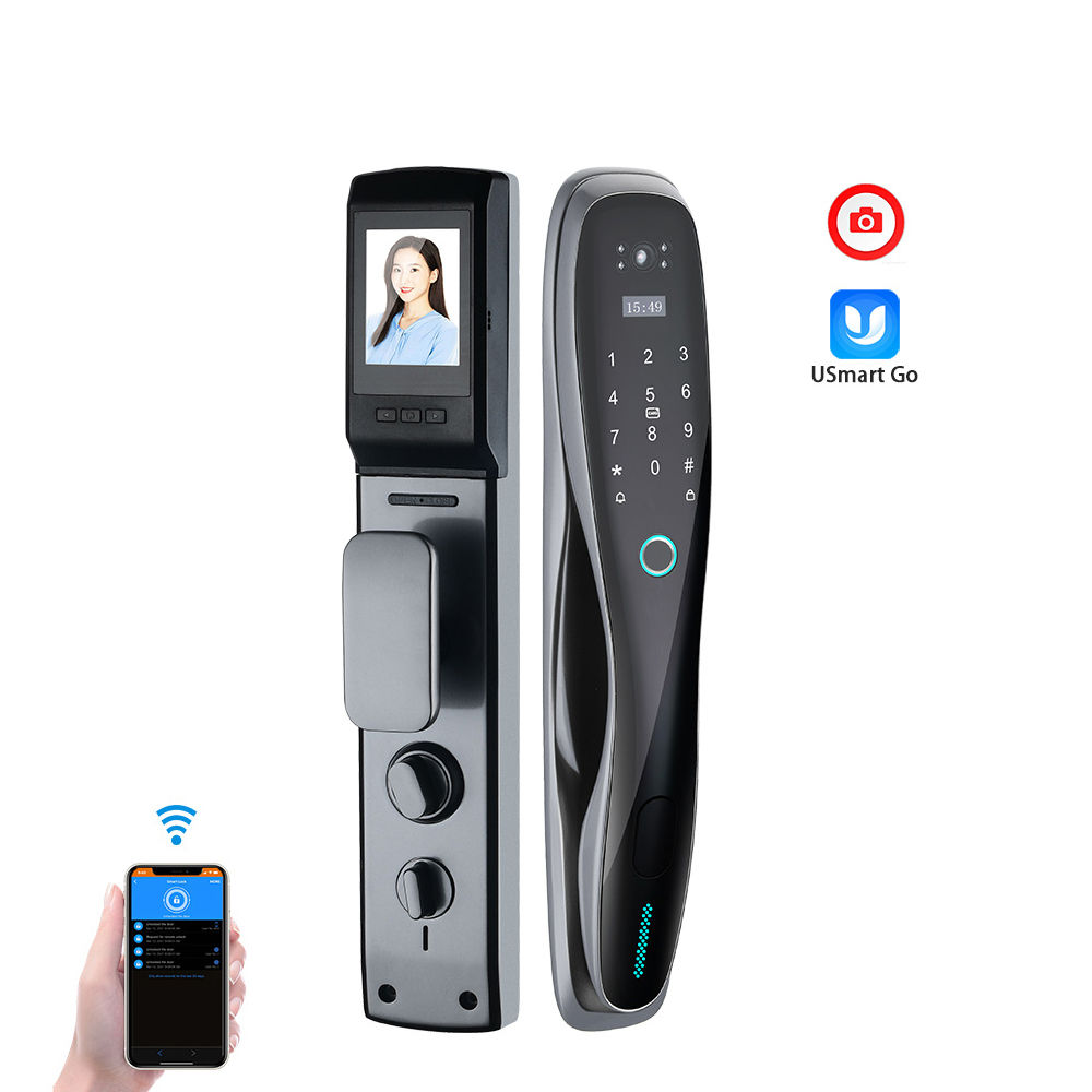 Smart Fingerprint Door Lock with WiFi Camera (Customizable)
