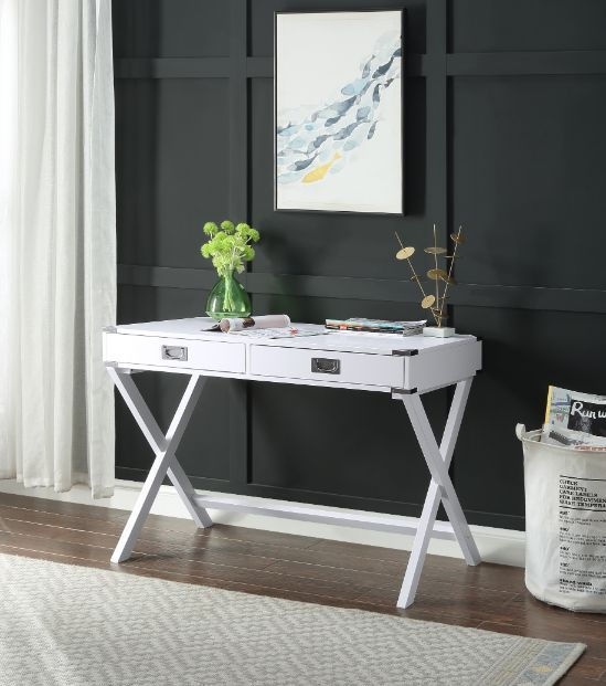 Thumbnail:  Amenia Writing Desk, White Finish 93005
