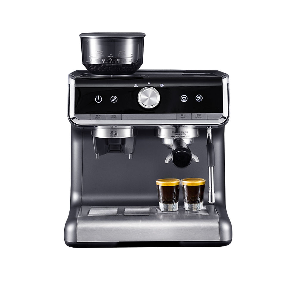 Thumbnail: BeanGrind SmartSteam Espresso Coffee Maker with Semiautomatic Grinder
