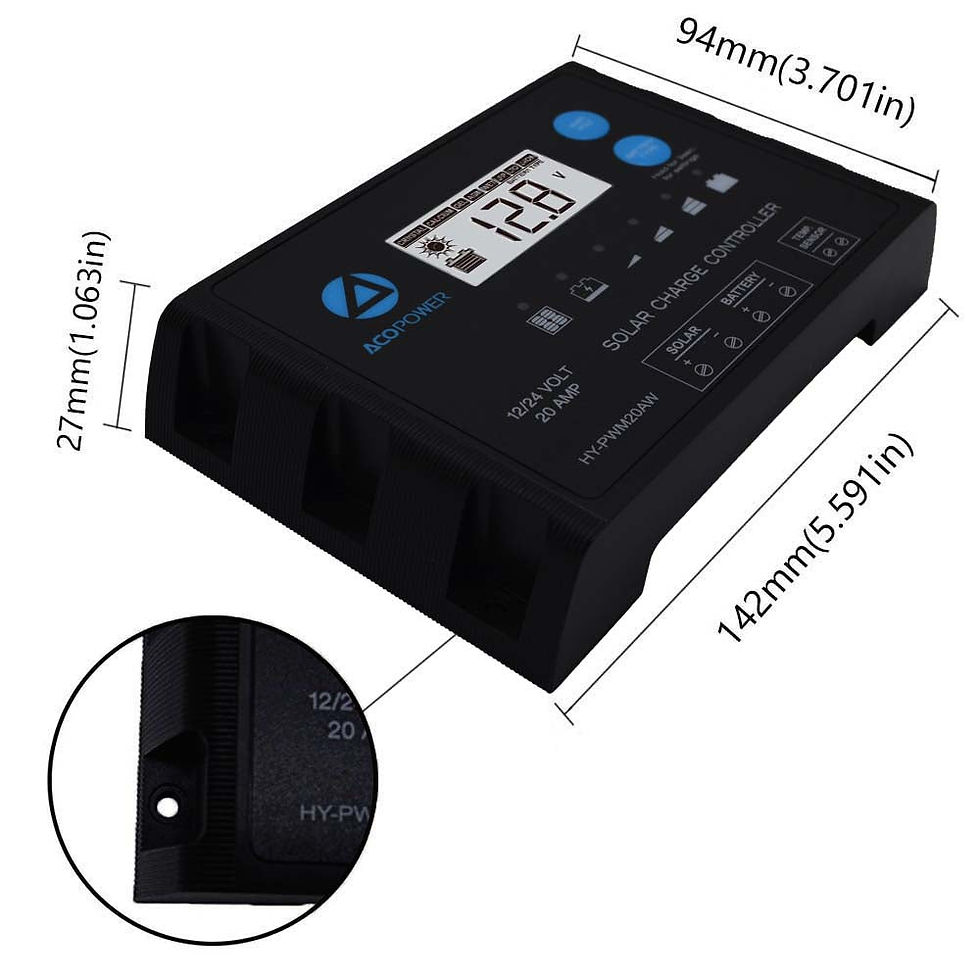 थंबनेल: ACOPower Ltk 120W Foldable Solar Panel Kit W/ ProteusX 20A Charge Controller