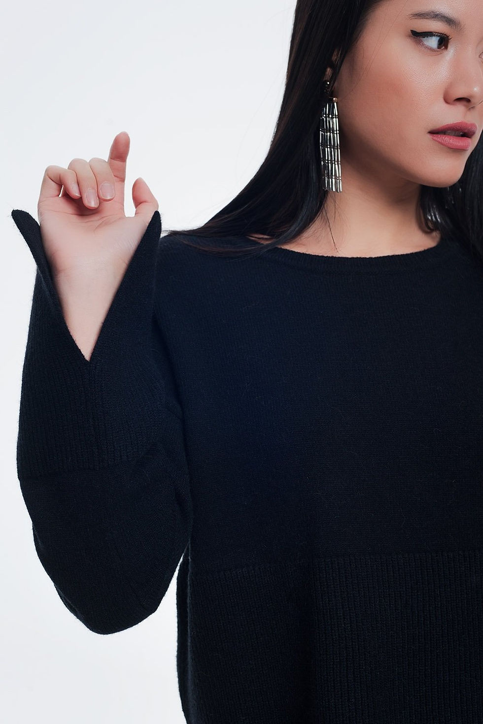 Miniature : Sweater With Long Sleeves in Black