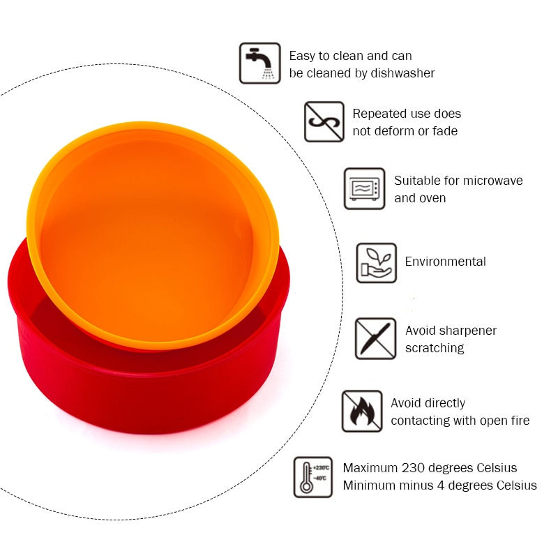Thumbnail: Bakeware] Random Color Silicone Cake Round Shape Mold Kitchen Bakeware DIY