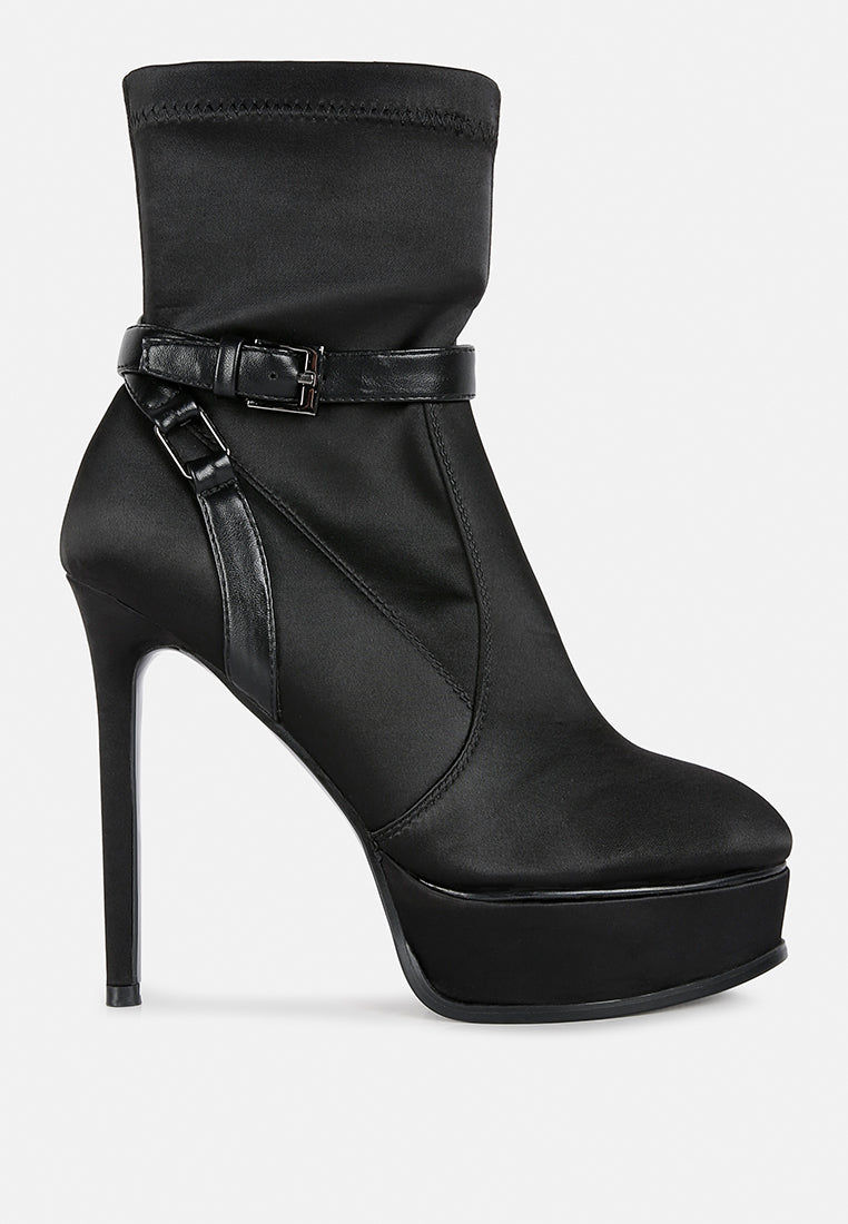 Thumbnail: London Fashion: Doesburg Satin Stiletto Ankle Boot