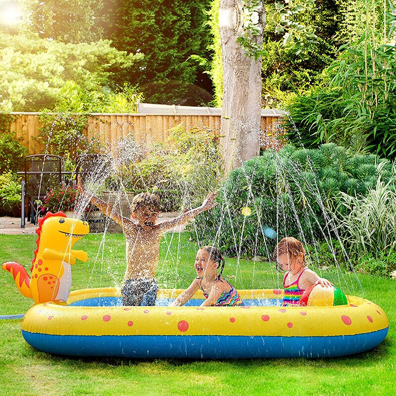 Thumbnail: Removable Swimming Pool Mat With Dragon Sprinkler