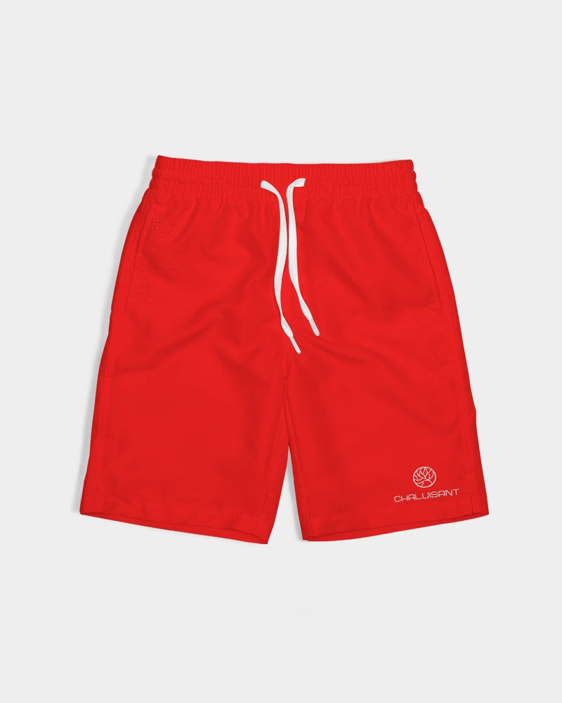 Thumbnail: 🏊Fiery Red Kid's Swim Trunk