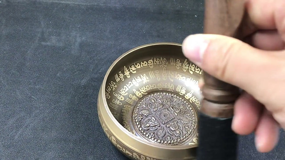 Thumbnail: Nepal Handmade Singing Bowls Set - Buddha Mantra Design