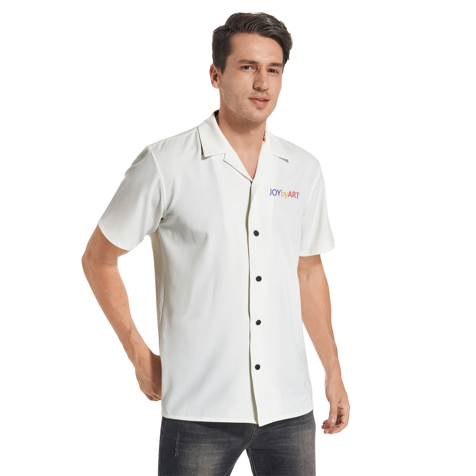 JOYbyART Men's Short Sleeve Shirts (Customizable)