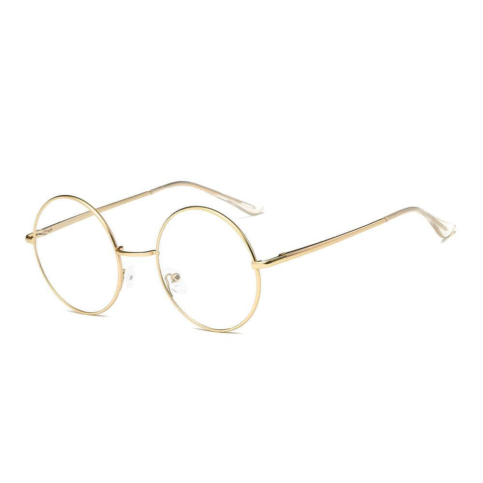 الصورة المصغرة: ABERDEEN | Round Clear Lens Metal Fashion Glasses Sunglasses Circle Eyewear