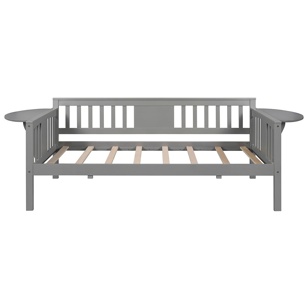 Miniaturbild: Twin size Daybed, Wood Slat Support, Gray