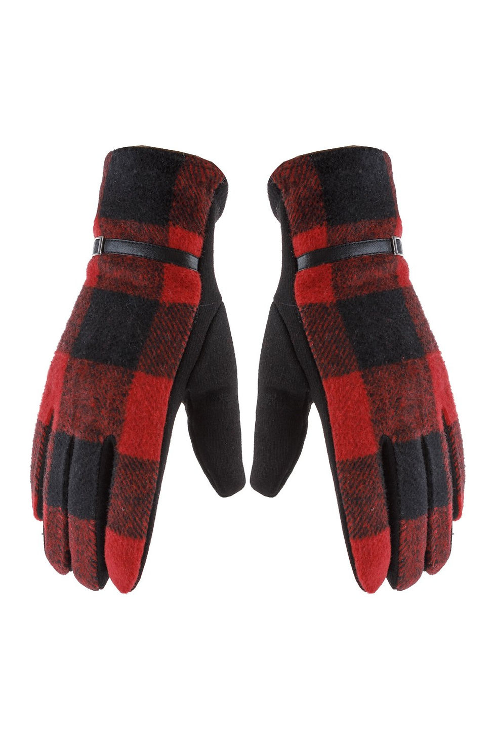 Thumbnail: Hdv2923 - Buffalo Plaid Strap Smart Touch Gloves
