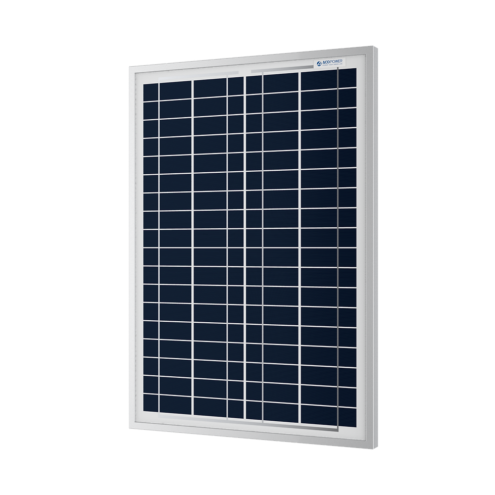 縮圖：ACOPower 25 瓦聚太阳能电池板, 用于 12 伏电池充电器 25 Watts Poly Solar Panel, for 12 Volt Battery Charger