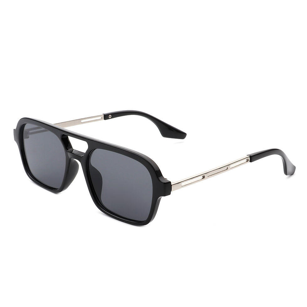 Miniatura: Candorae - Retro Square Brow-Bar Fashion Aviator Style Vintage Sunglasses