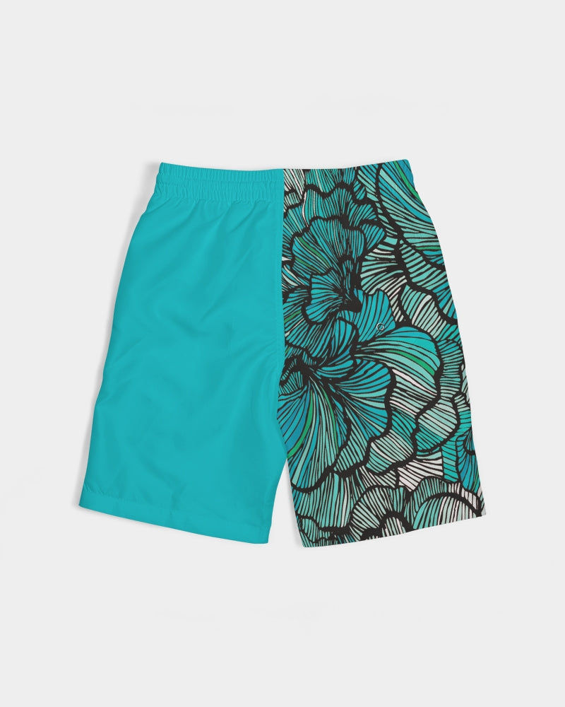 Thumbnail: 🏊Sea Petal Swirls Kid's Swim Trunk
