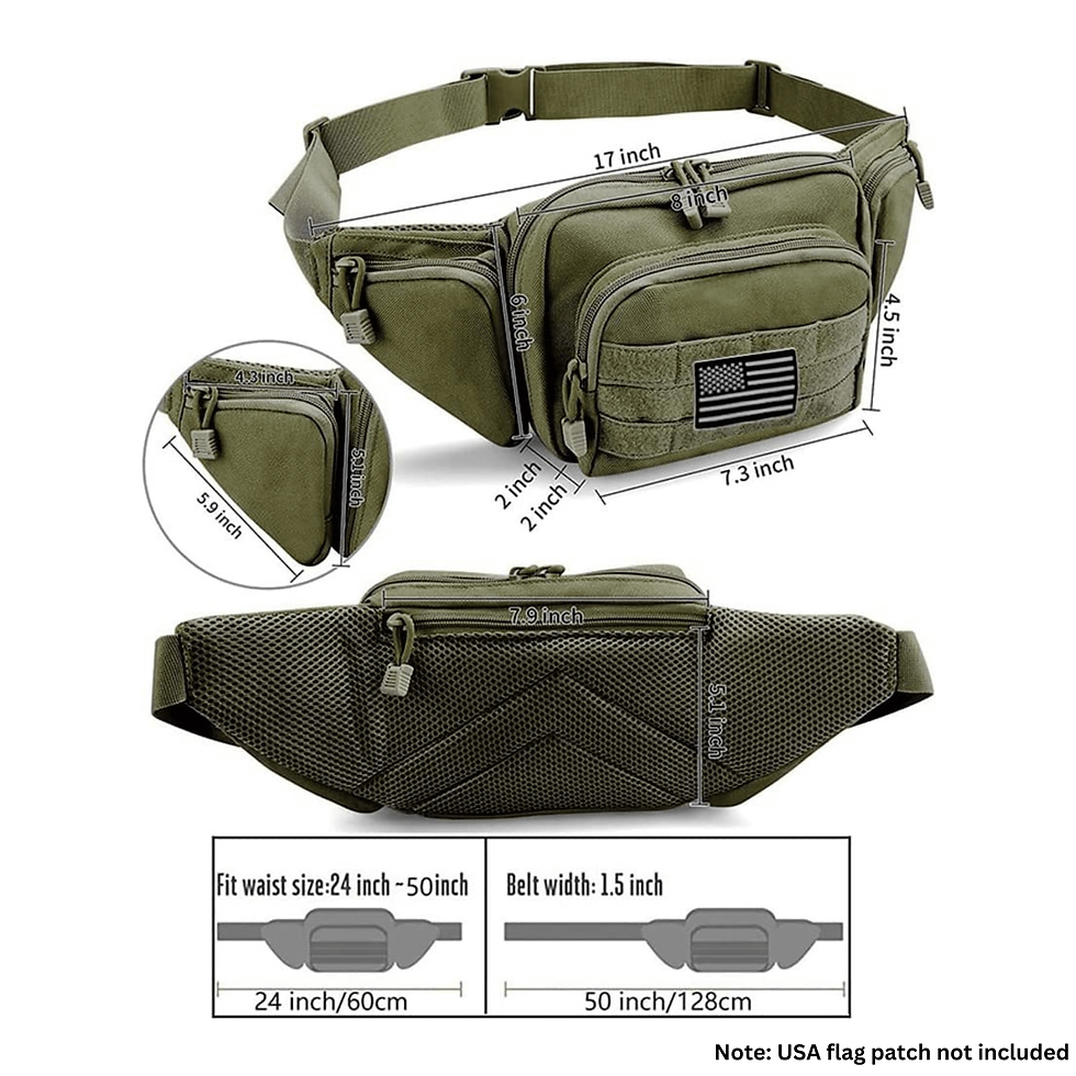 Thumbnail: J.G. Tactical Waist Bag & MOLLE EDC Pouch for Outdoor Activities