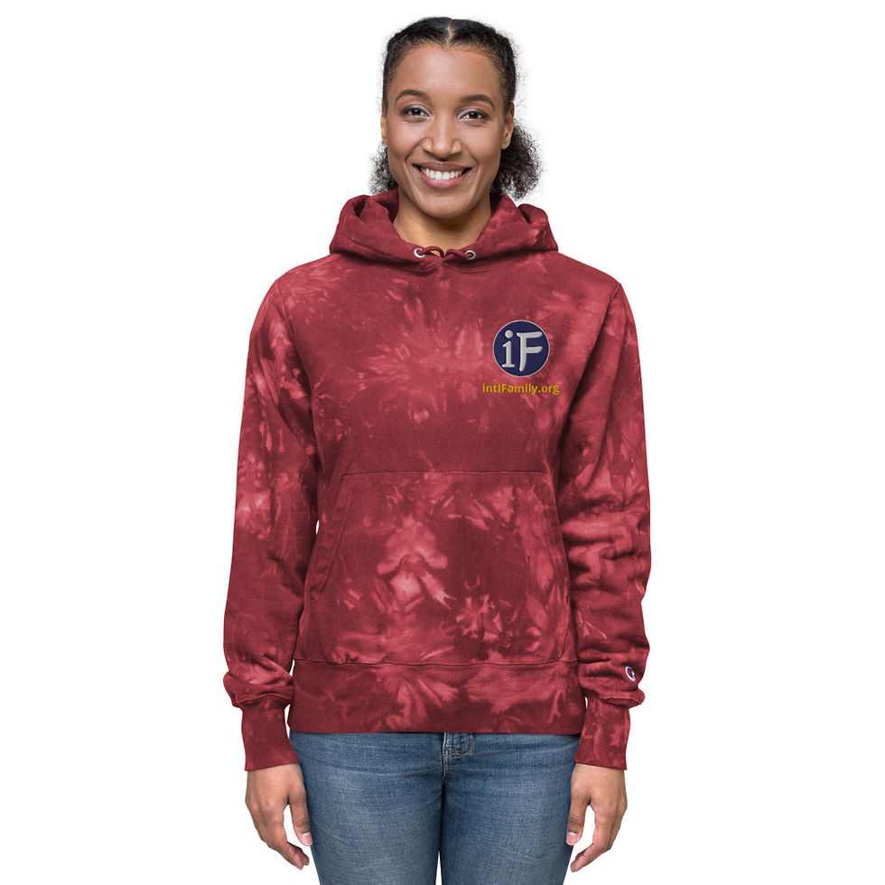 縮圖：国际家友男女冠军漂染帽衫 intlFamily Unisex Champion tie dye hoodie