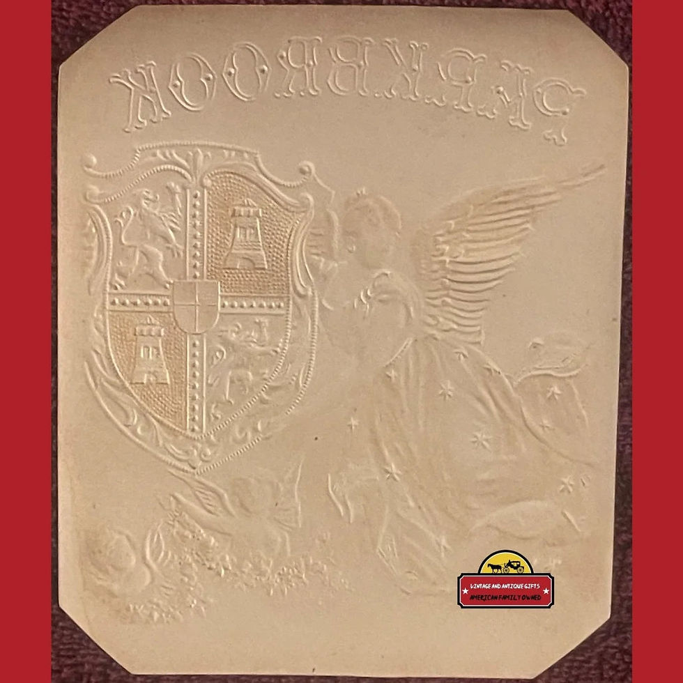 Thumbnail: Rare Antique: 1900s Parkbrook Embossed Cigar Label, Angel, Cherubs