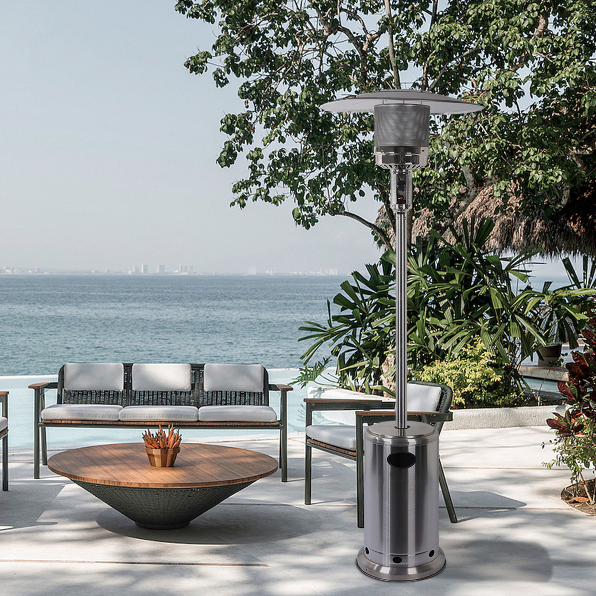 47000 BUT Outdoor Freestanding Propane Iron Floor Standing Standing Patio Heater