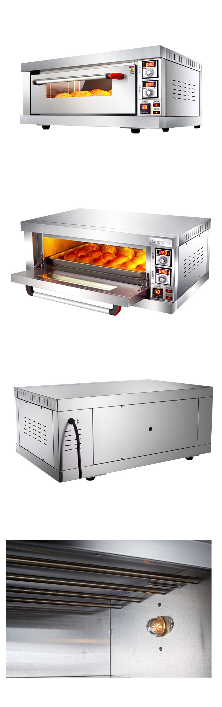 الصورة المصغرة: Bakery Equipment: Electric Oven for Baking Pizza and More (Customizable)