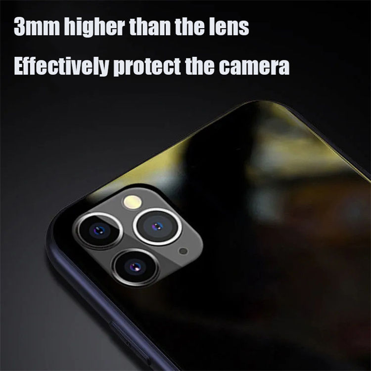 Thumbnail: Luxury GlowCase: Designer LED Glass Night Light for iPhone (Customizable)