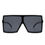Thumbnail: Zenithia - Square Oversize Flat Top Sunglasses