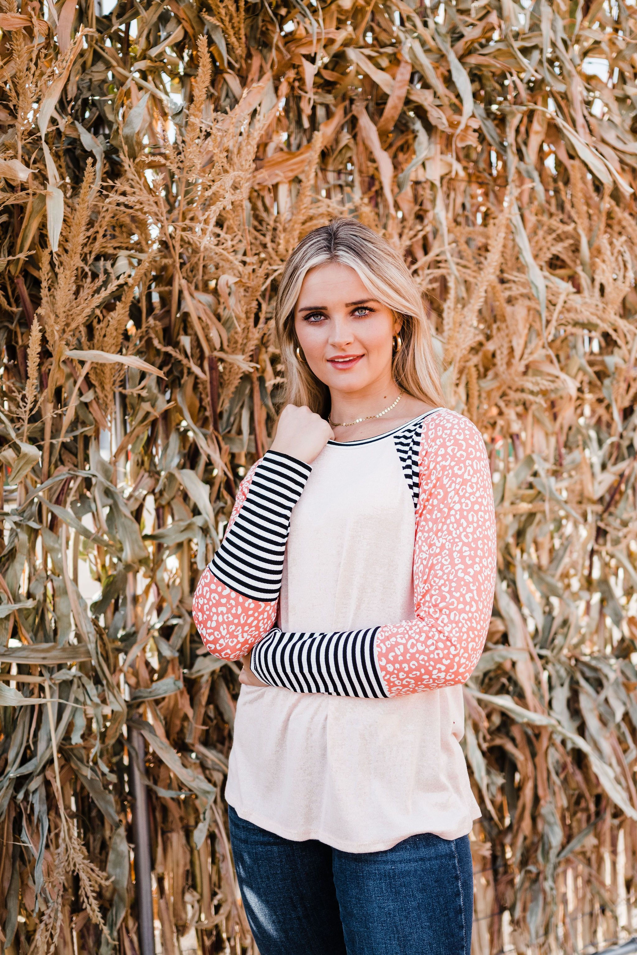 More to Love Color Block Top