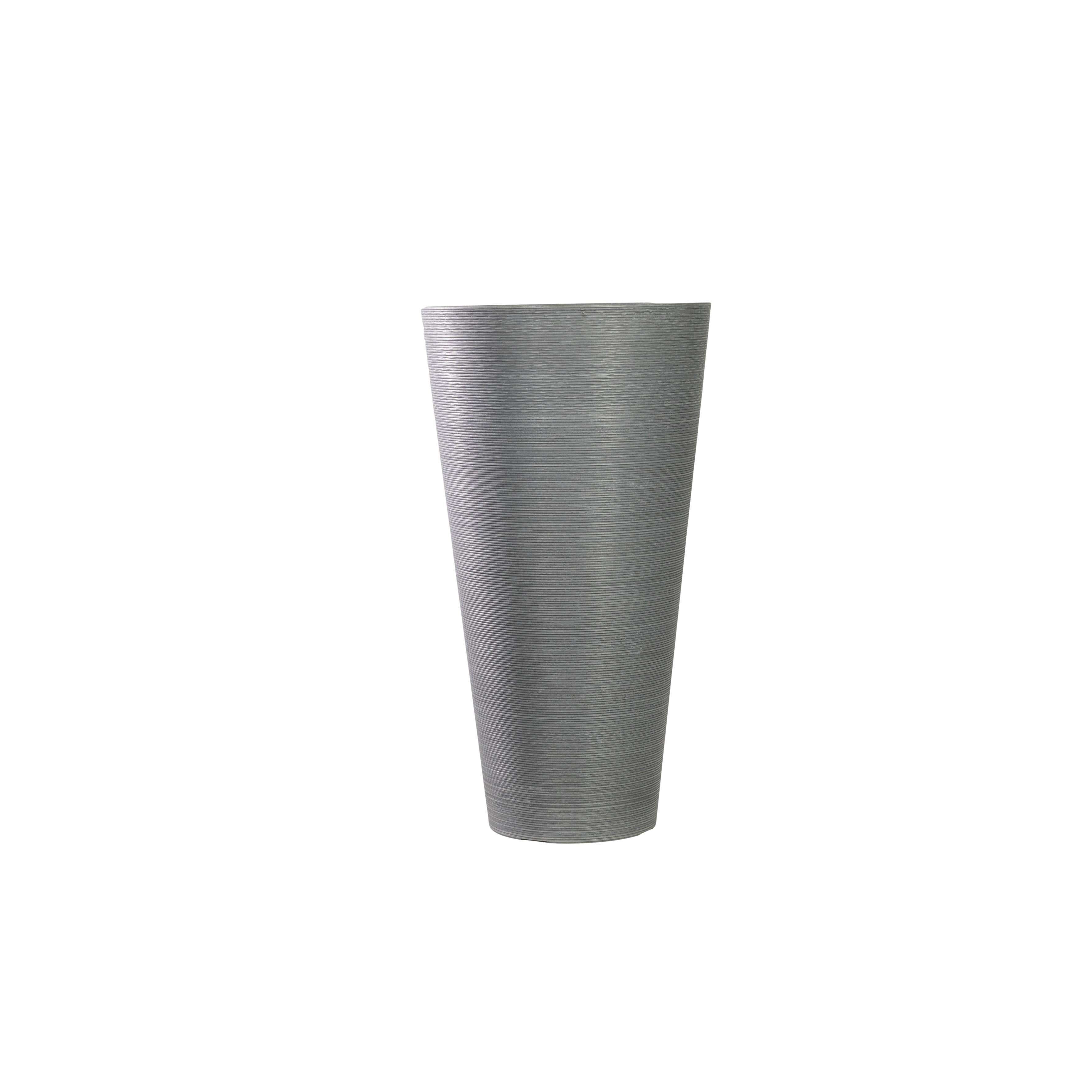Decorative Large Modern Grey Round Planter 71cm
