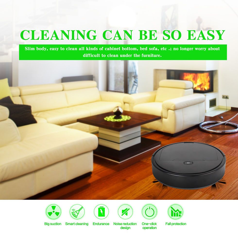 Thumbnail: Smart Rechargeable Robot Vacuum Cleaner (Customizable)