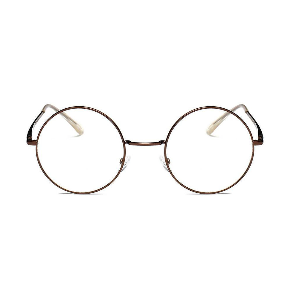 الصورة المصغرة: ABERDEEN | Round Clear Lens Metal Fashion Glasses Sunglasses Circle Eyewear