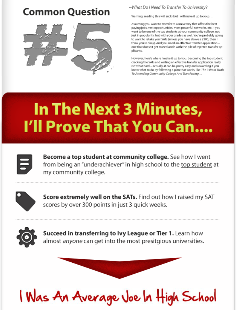 Thumbnail: #1 Community College Transfer Guide