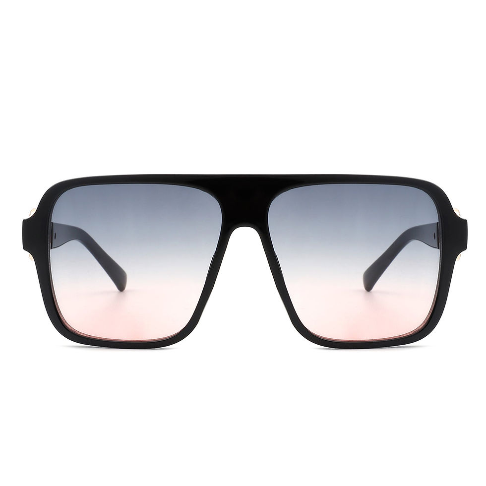 Miniatura: Violetra - Retro Square Aviator Style Vintage Flat Top Sunglasses