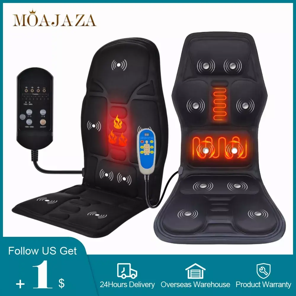 Car Chair Office Lumbar Neck Pain Relief Vibration Cushion