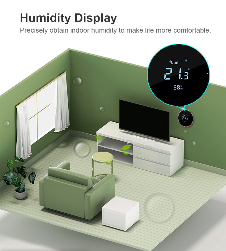 Thumbnail: Bandary FC Tuya Smart HVAC Zigbee Nest Wifi Thermostat (Customizable)