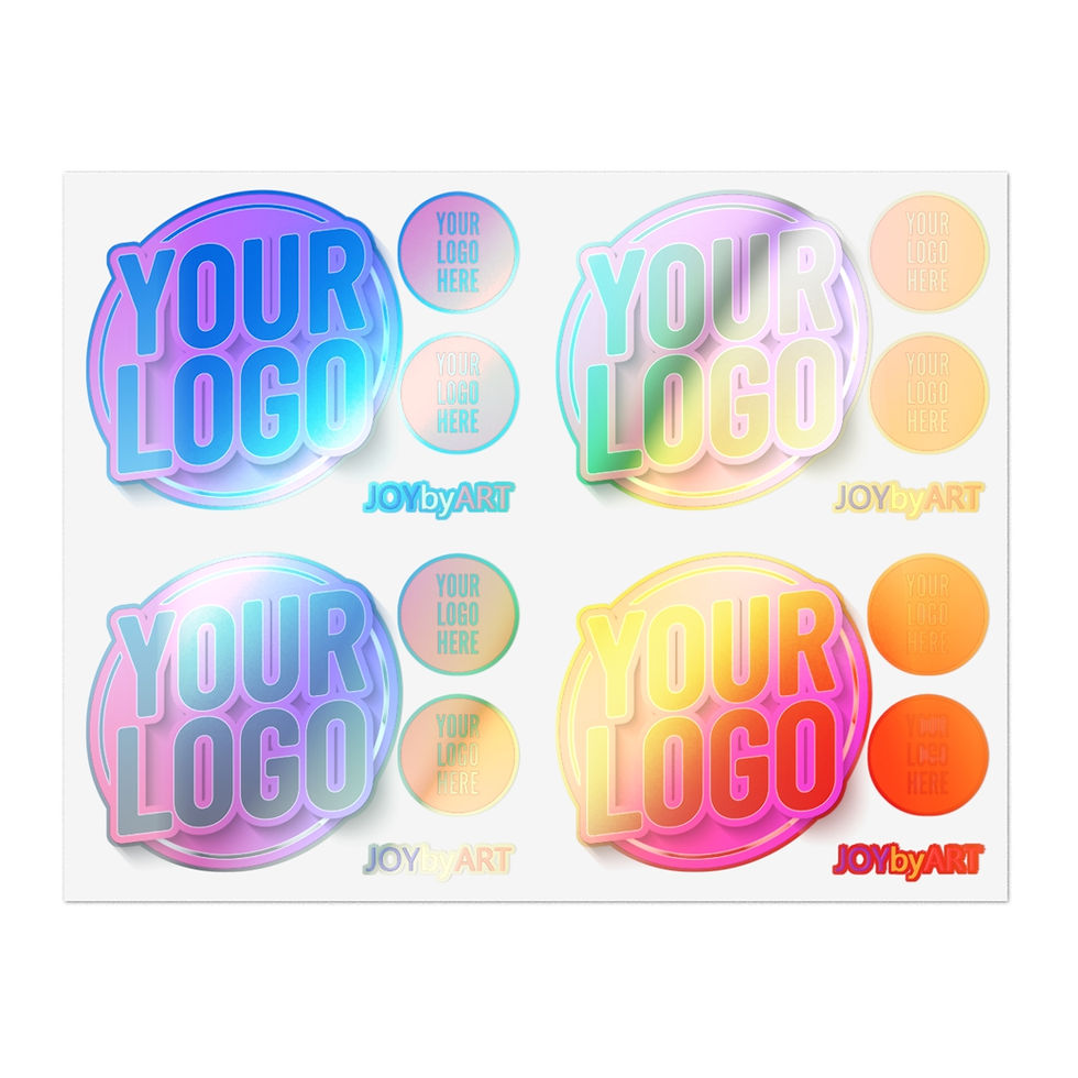Thumbnail: JOYbyART Sticker Sheet Bundle (+ Your Logo), 10pcs