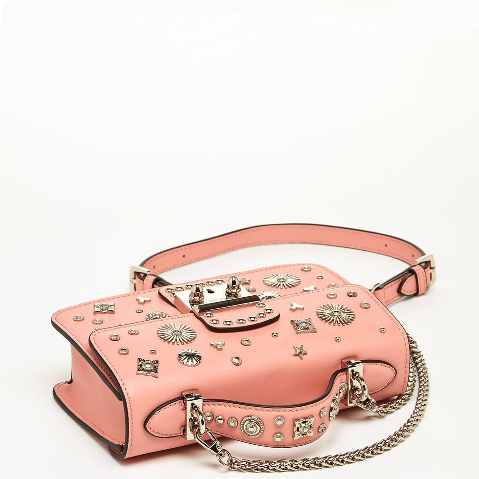 Miniaturbild: The Hollywood Leather Crossbody Bag Pale Pink