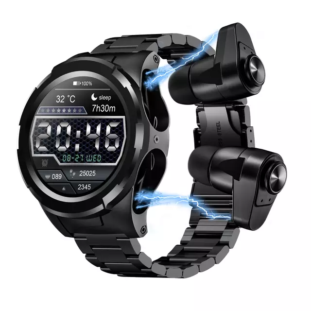 Thumbnail: Earphone Watch: new smartwatch with built-in TWS headset (Customizable)