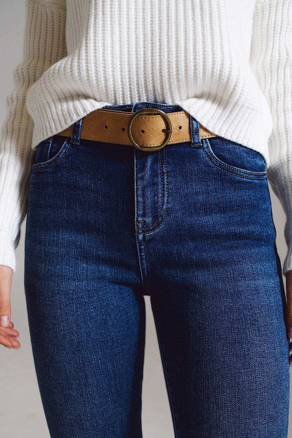 Thumbnail: ♀️ Flare Trendy Jeans with Embellished Hem