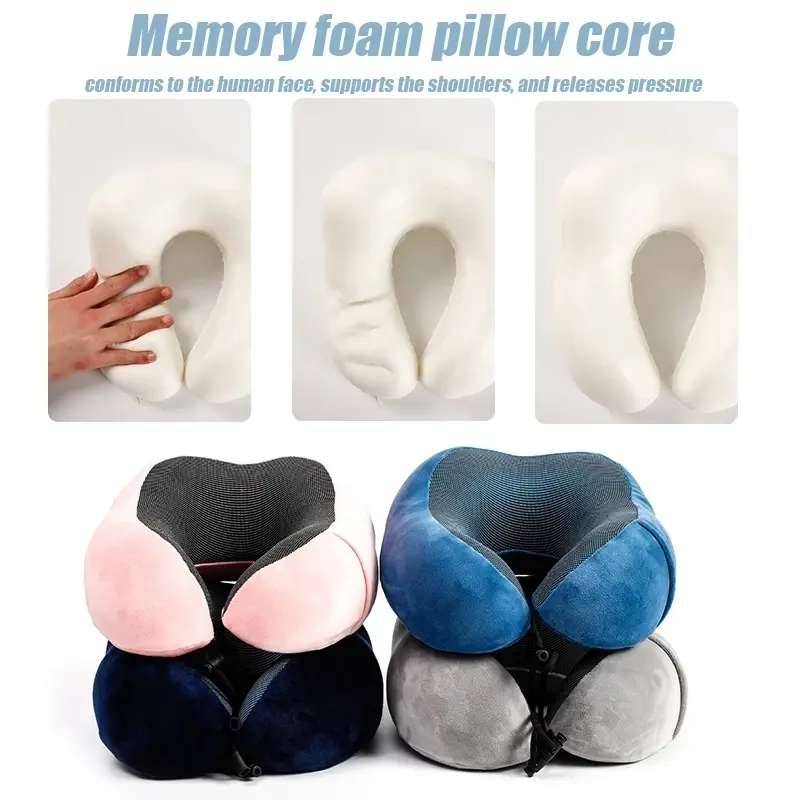 Thumbnail: Soft Travel Pillow for Neck with Memory Foam