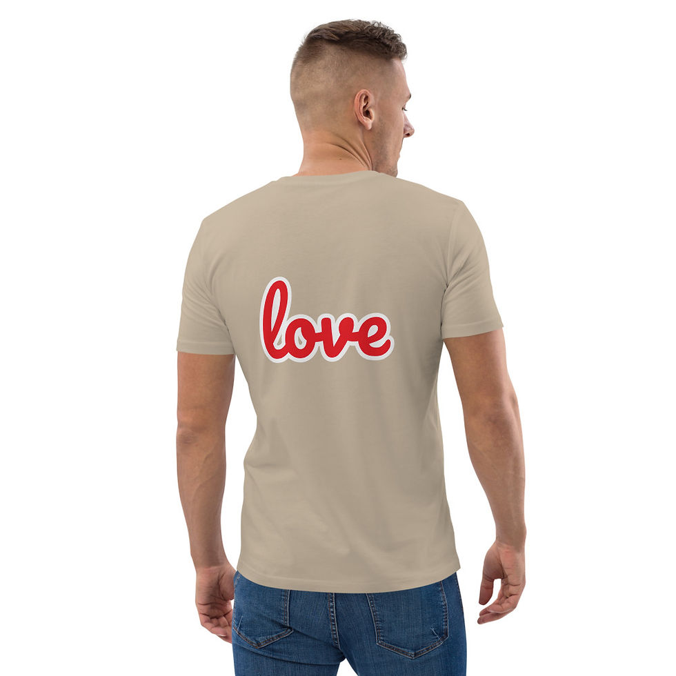 Miniaturbild: JY1 Unisex organic cotton love t-shirt