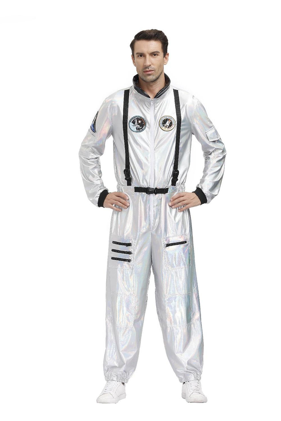 Thumbnail: Couple Astronaut Spaceman Cosplay Costume, Carnival Pilots Outfits, Halloween
