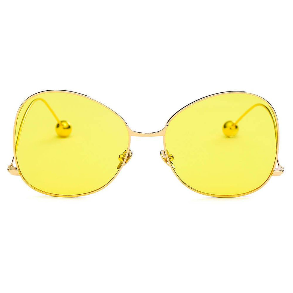 Thumbnail: Eugene - Women's Trendy Oversized Pantone Lens Sunglasses