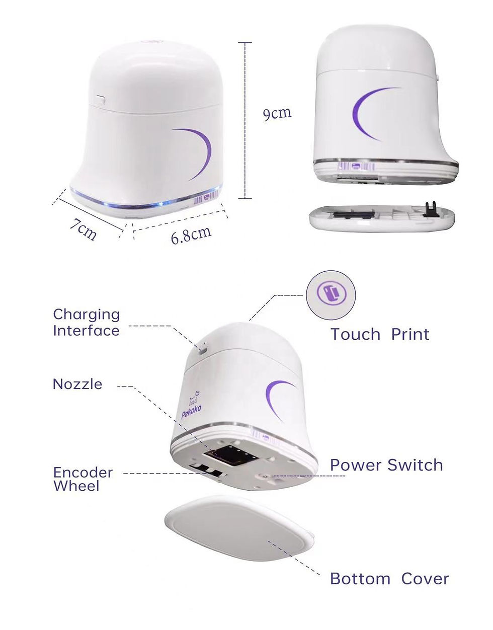 Thumbnail: Handheld Mini Batch Inkjet Printer for Coding in Fabric/Package (Customizable)